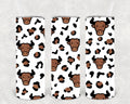 Bull Leopard 20 oz Skinny Tumbler