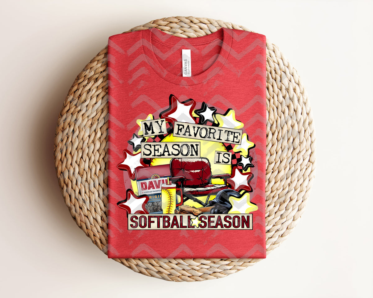 My Favorite Season is Softball Graphic Tee product image 1