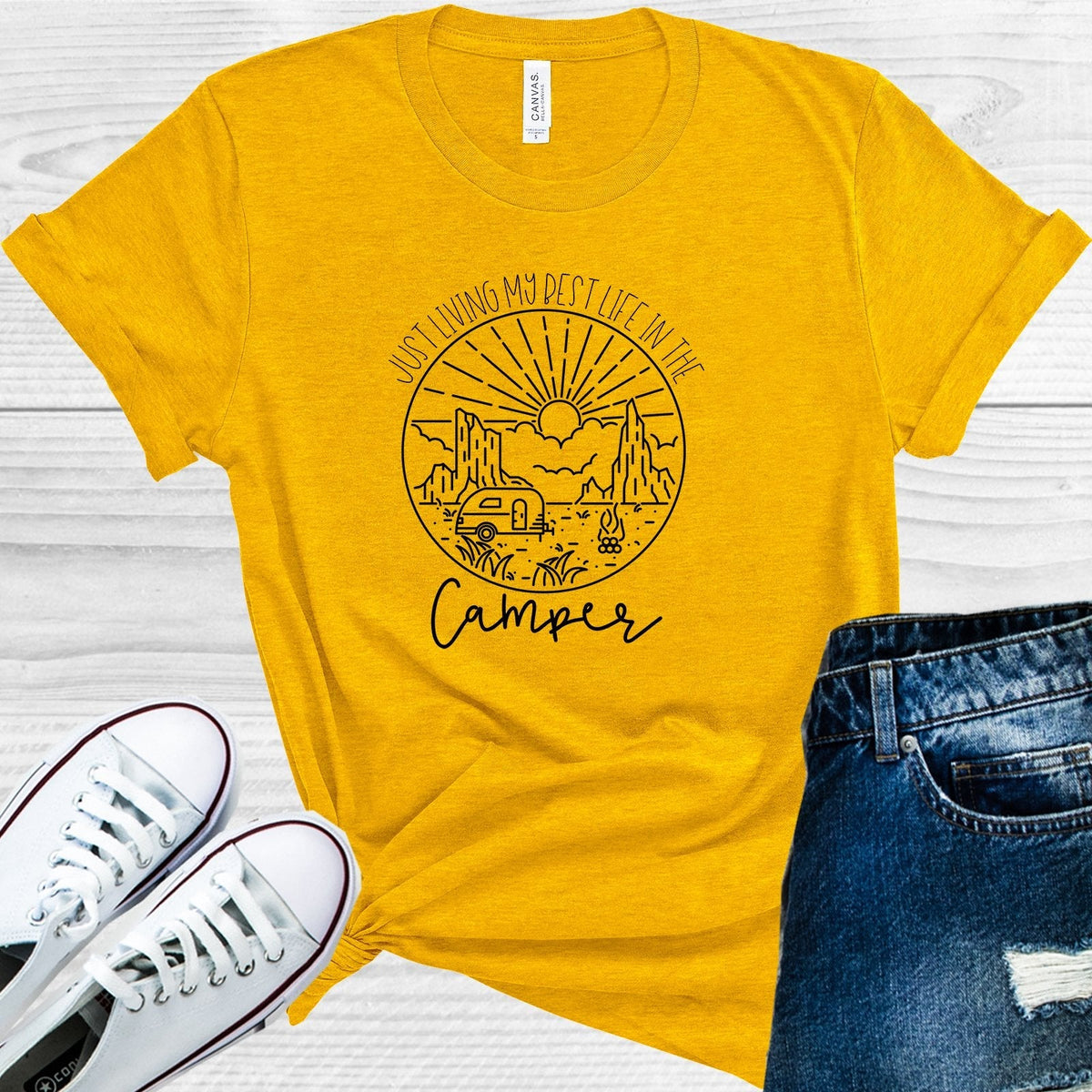Just Living My Best Life in the Camper Graphic Tee product image 1