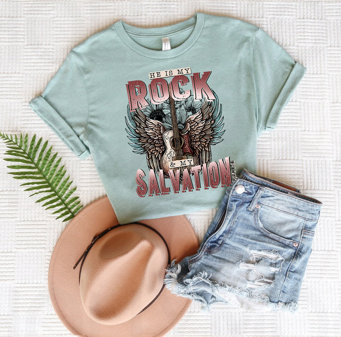 He is My Rock & My Salvation Graphic Tee product image 1