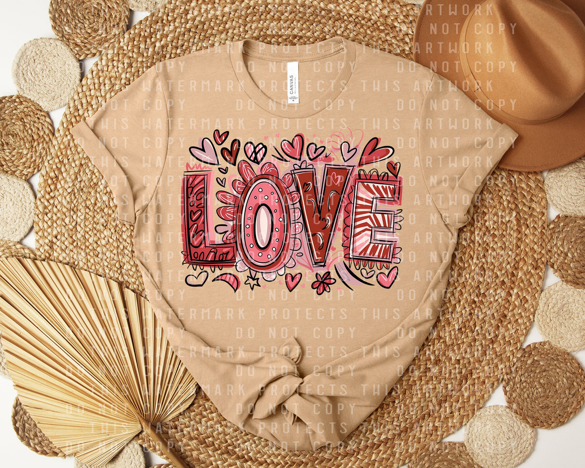Love Graffiti Graphic Tee product image 1