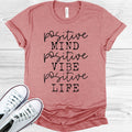 Positive Mind Vibe Life Graphic Tee product image 1