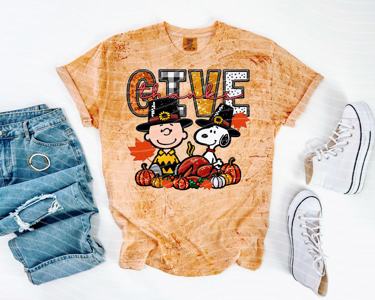 Give Thanks Graphic Tee product image 1