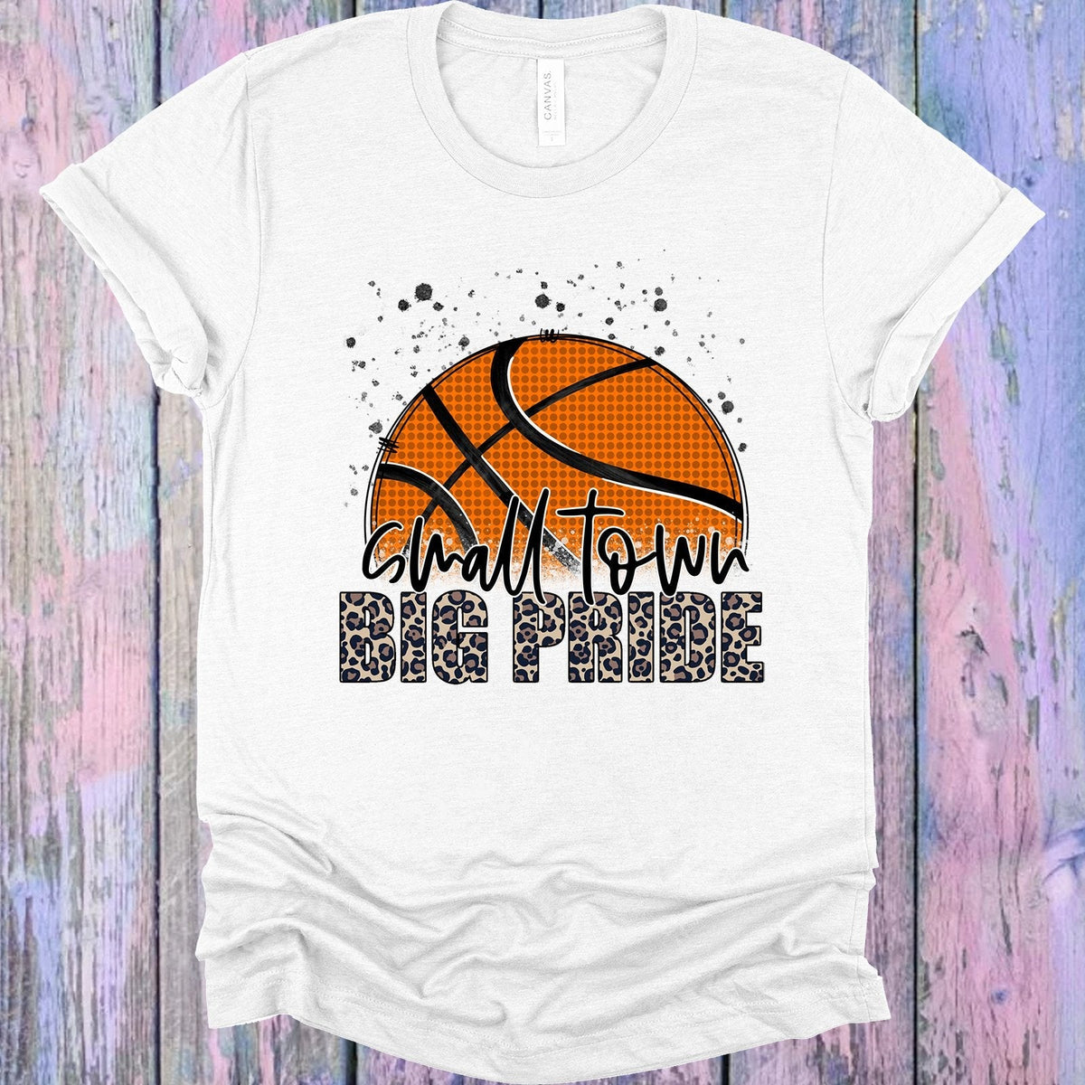 Small Town Big Pride Basketball Graphic Tee product image 1