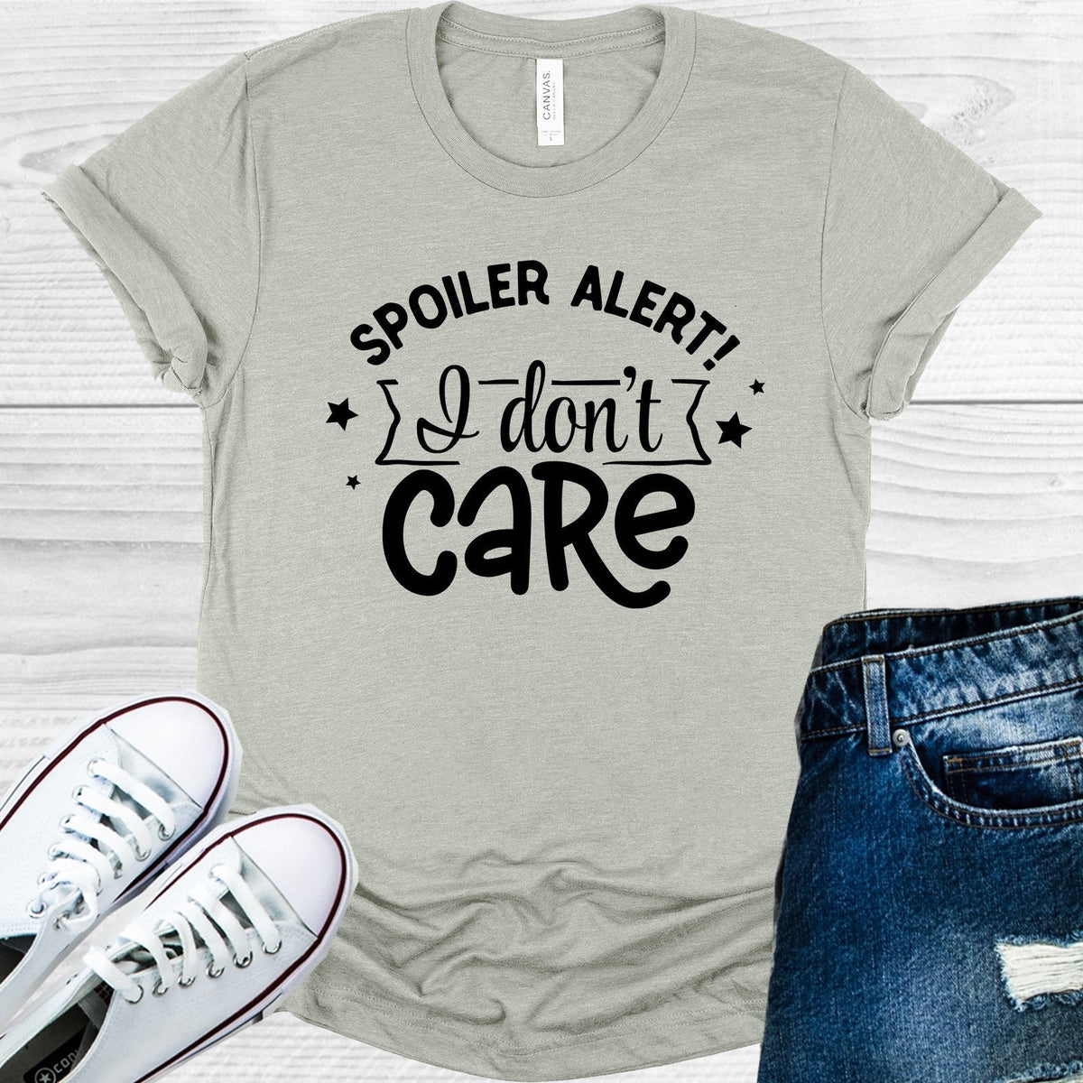 Spoiler Alert I Don't Care Graphic Tee product image 1