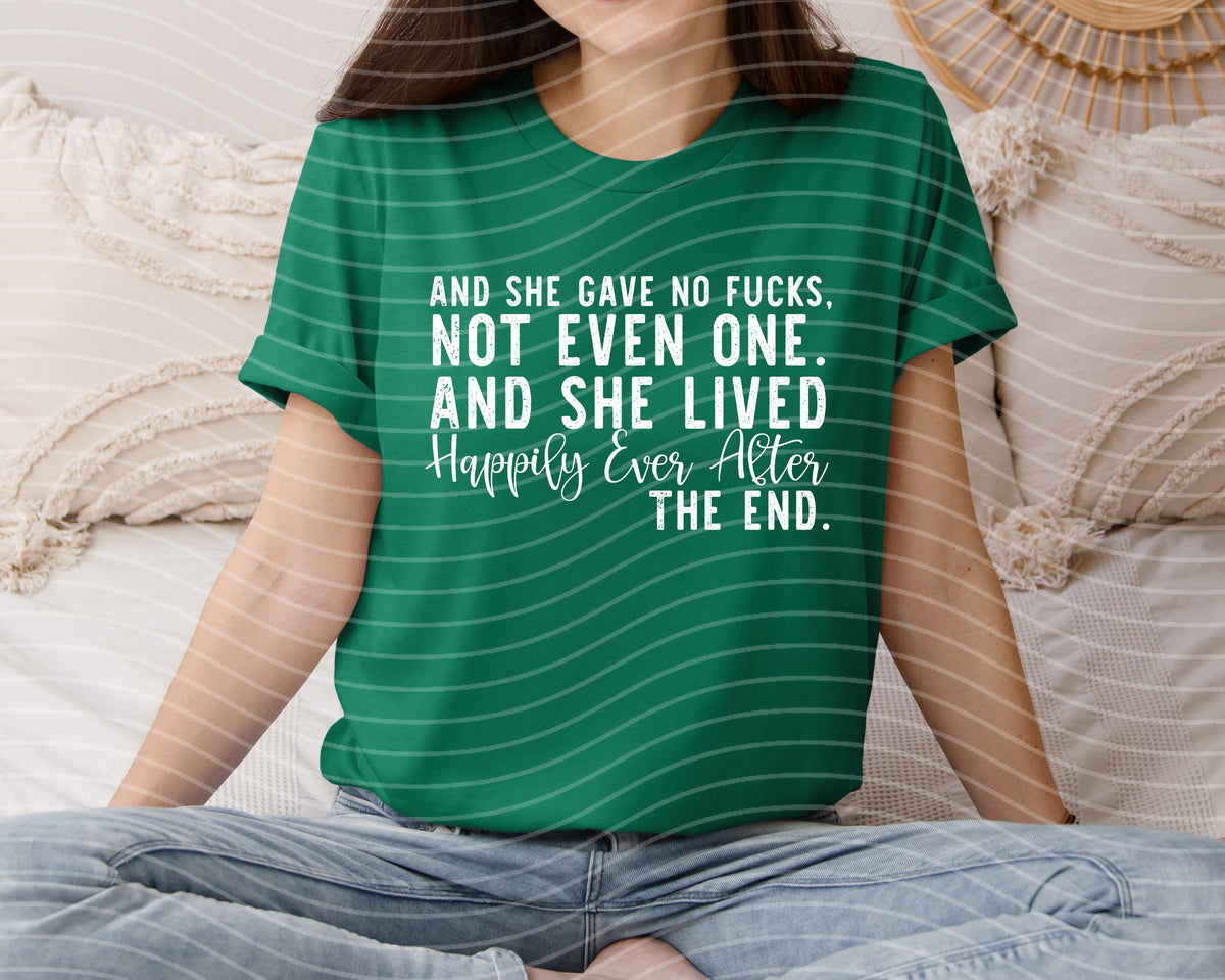 And She Lived Happily Ever After Graphic Tee product image 1