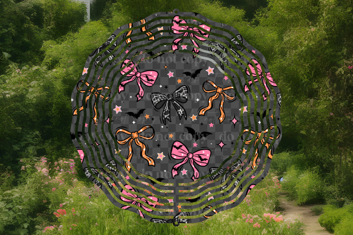 Bats and Bows Wind Spinner