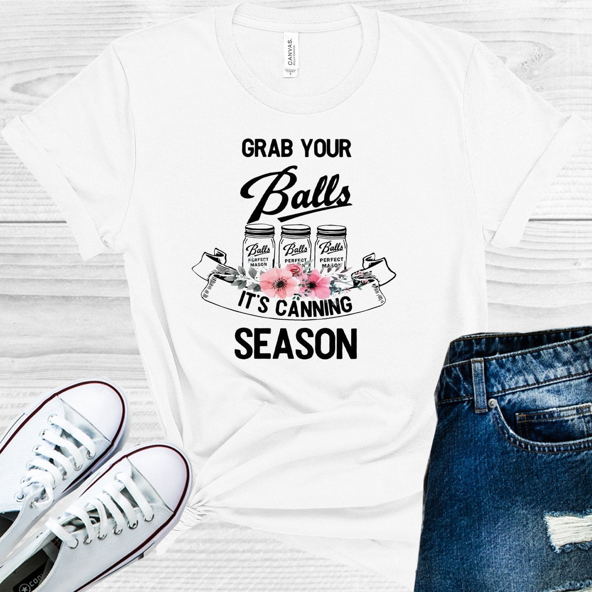 Grab Your Balls It's Canning Season Graphic Tee product image 1