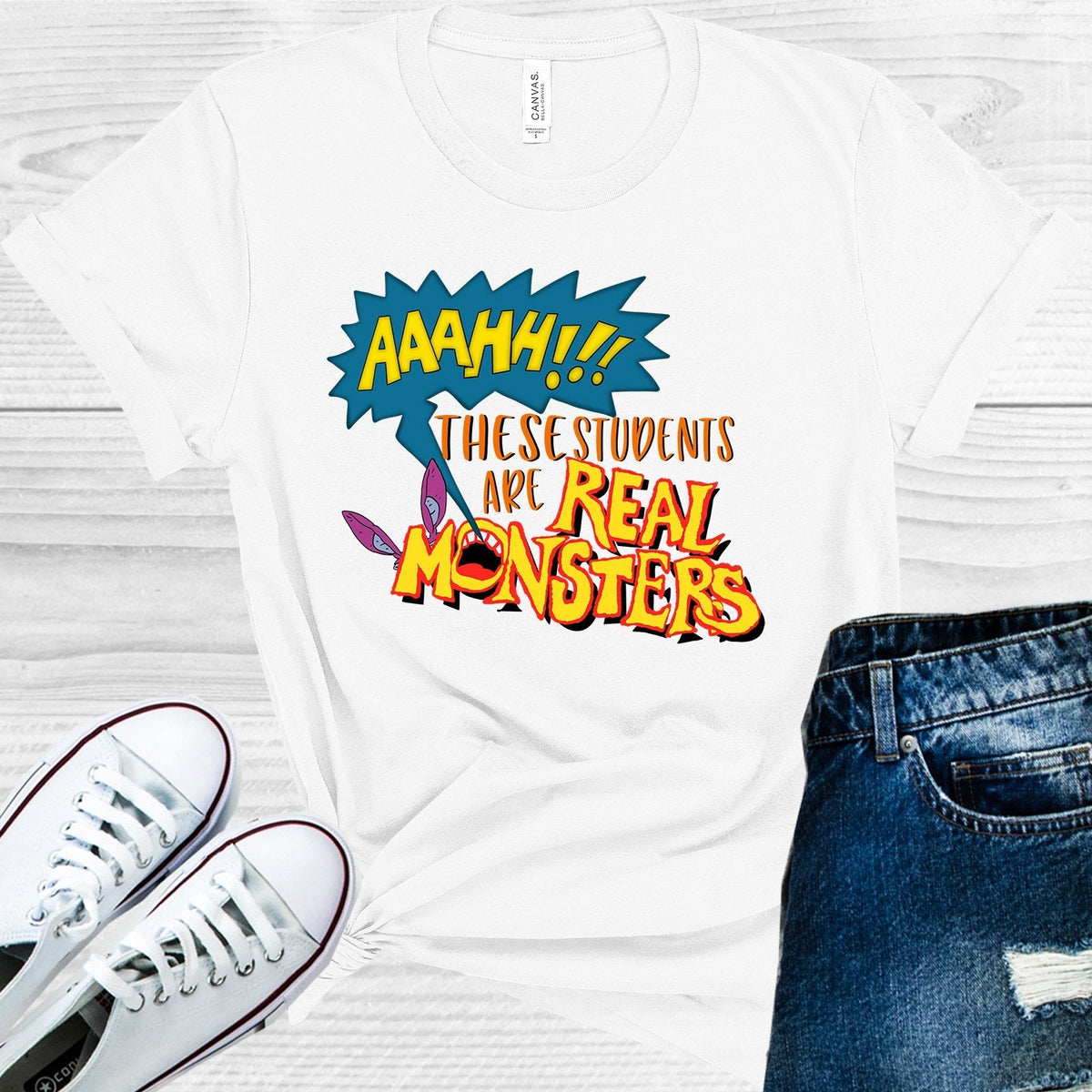Aaahh These Students are Real Monsters Graphic Tee product image 1